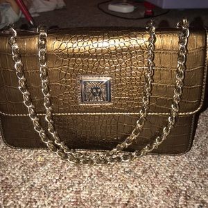 Anne Klein Vintage Snakeskin Crossbody Purse